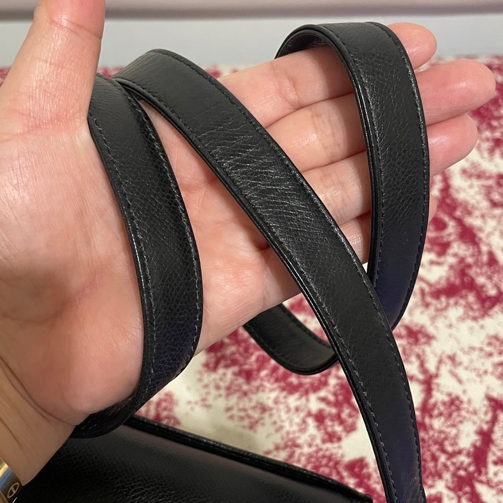 Valentino Garavani Black Crossbody Bag with Gold Accents - Picture 10 of 15